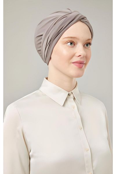 Melodi Scarf Γυναικείο Hijab Wrapped Bonnet Mink