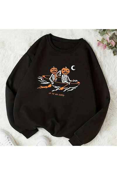 Pisa Art PISA ART UP TO NO GOOD PRINTED 2 ΣΥΝΔΕΡΜΑΤΑ Unisex φούτερ με λαιμόκοψη Oversize0,,