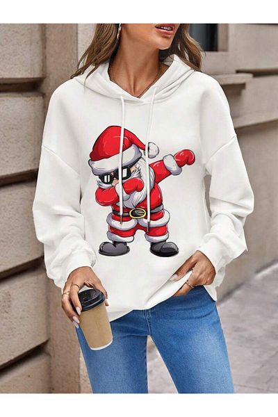Pisa Art PİSA ART NOU SEZON SPECIAL PE AN unisex 2 fire SHARDON NAUGHTY MOO PRINT HOODIE Hanorac