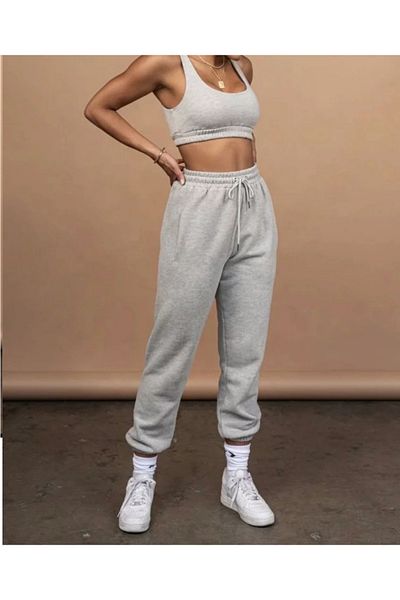 Pisa Art PİSA ART ΝΕΑ ΣΕΖΟΝ UNISEX ΓΚΡΙ Φούτερ με στάμπα SEBESTAFASHİONEŞOFMANALTİ