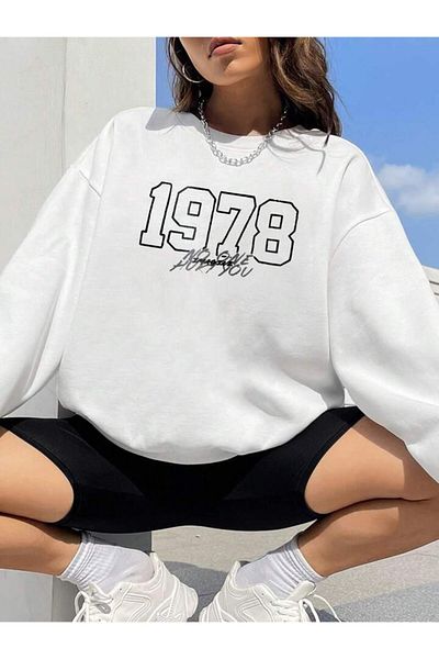 Pisa Art PİSA ART 1978 IMPRIMAT 2 fire SHARDON Unisex crewgate hanorac supradimensionat0,,