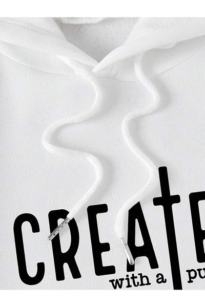 Pisa Art PİSA ART ΝΕΑ ΣΕΖΟΝ Unisex 2 ΚΡΕΑΤΕΣ ΣΤΡΑΓΚΟΝΙΚΟ ΠΑΝΙ Φούτερ με κουκούλα