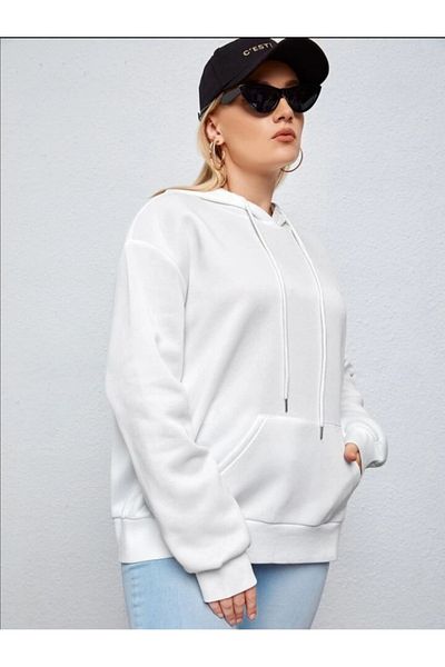Pisa Art Hanorac oversize unisex cu glugă cu imprimeu alb