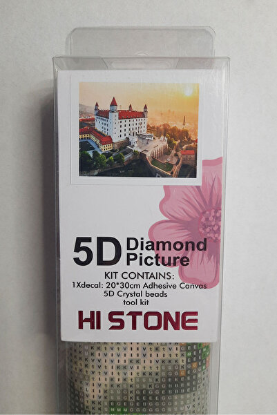 histone 5D Elmas Taş İşleme Kiti 20x30 cm Bratislava Kalesi Desen