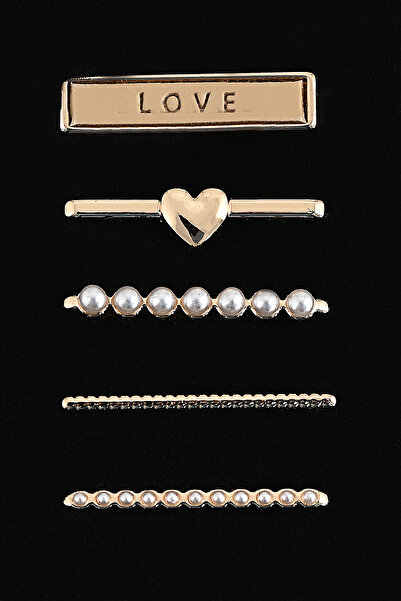 mimtec Watch Compatible Love Written Band Charm/Accessory Gold Color