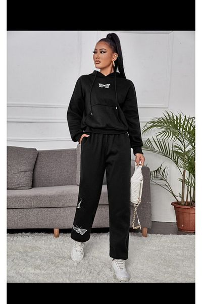 Pisa Art Unisex Printed Hooded Oversize Tracksuit Set