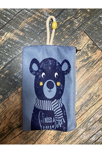 Street Bag Симпатична косметичка з принтом ведмедика