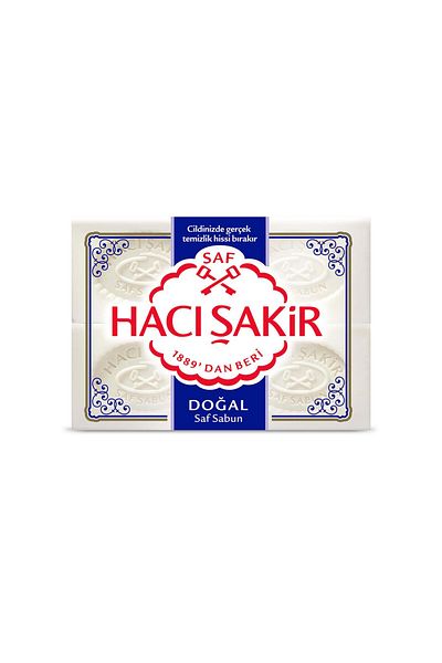 Hacı Şakir Natural White Mold Soap 4X150 g