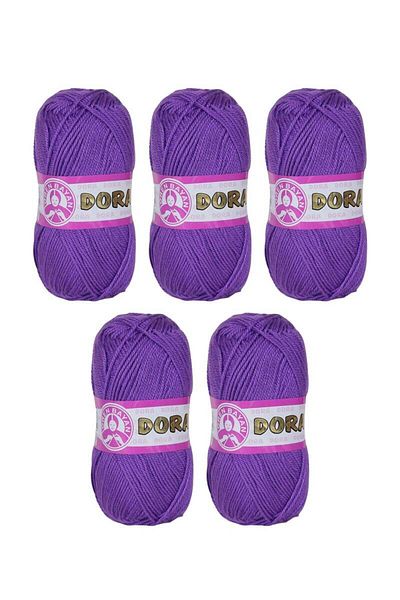 Ören Bayan Mlvx Knitted Dora - Set of 5 Purple Braid Lines: 059 Blsm