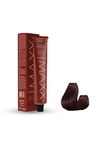 MAXX DELUXE Tüp Boya 7.34 Kumral Dore Bakır 60 ml x 3 Adet + Sıvı Oksidan 3 Adet