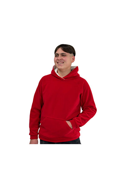 Patte Zone Ant Red- Unisex Kadın Erkek Kanguru Cepli Kapüşonlu Hoodie Sweatshirt