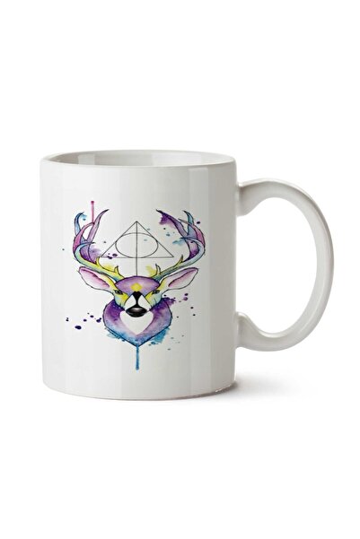 ART HEDİYE كوب HP Deer مطبوع على الجانبين