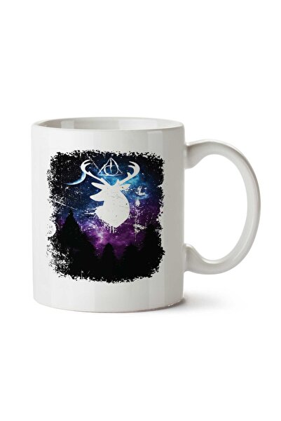 ART HEDİYE كوب HP Deer Silhouette مطبوع على الجانبين