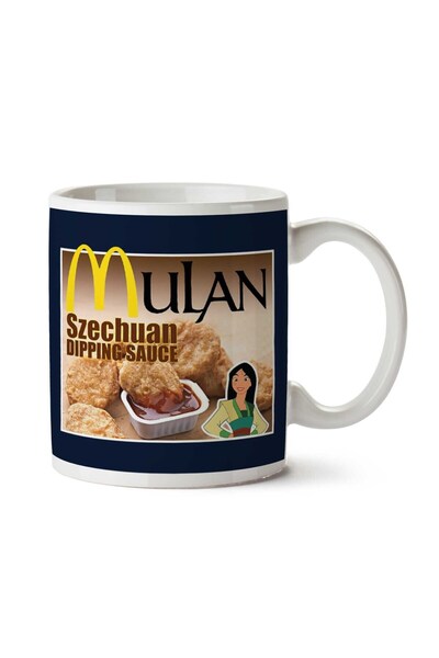 ART HEDİYE كوب من Mulan Chicken Nuggets Szechaun Dipping Sauce R وM مطبوع على...