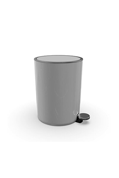 KOÇTAŞ Lenox 5 Lt Pedallı Çöp Kovası Gri