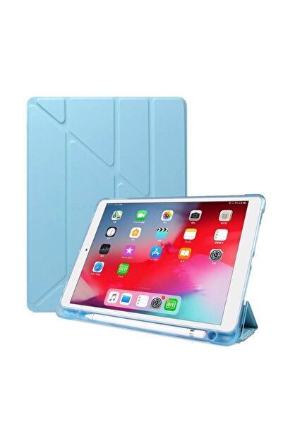 TEKNETSTORE Samsung Galaxy Tab A9 8.7 Inç Uyumlu Kalem Bölmeli Uyku Modlu Arkası Silikon Kapak Kılıf SM-X110