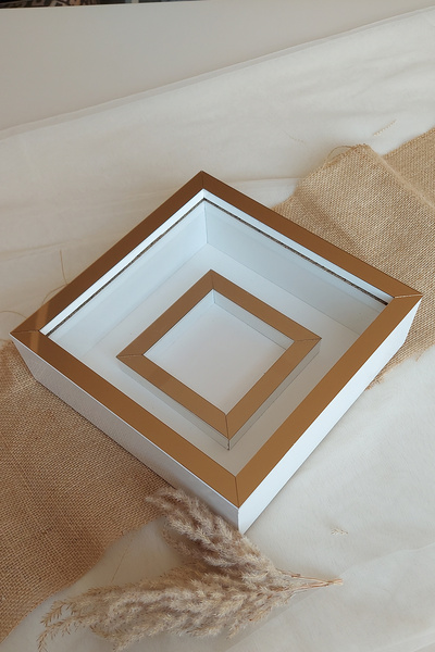 Verda Çerçeve 25x25 cm Photo Section Memory Frame - 6 cm Depth Memory Frame - Name and Date Gift