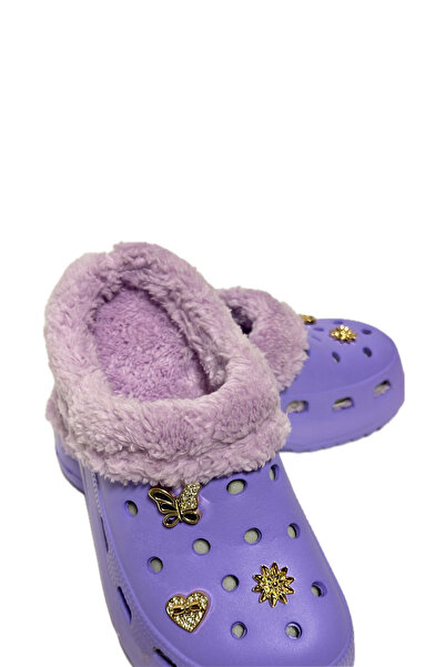 AkınalBella Akına Bella Tüylü Kadın Crocs Terlik