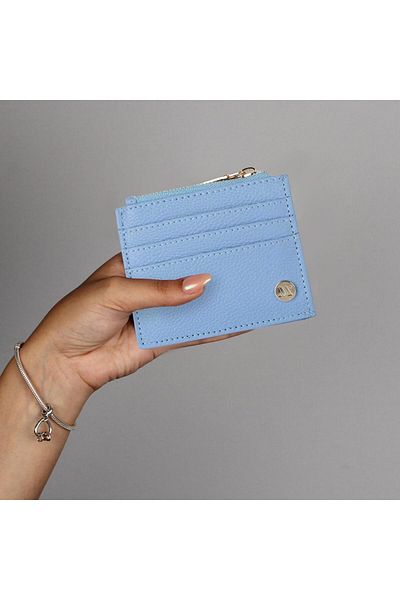 My Valice Women's Leather Wallet and Card Holder 1628 Blue