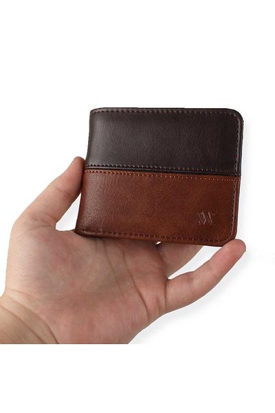 My Valice Men's Leather Wallet and Card Holder 1901 Brown-Tan