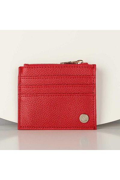 My Valice Women's Leather Wallet and Card Holder 1628 Red