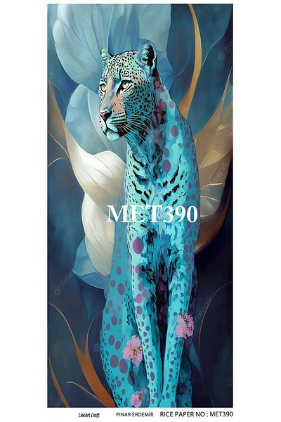 LİNEART LineArt Brass Decopage Paper LA-MET390