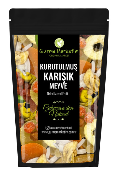 Cukurovadan Naturel Kurutulmuş Karışık Meyve Doğal Deluxe Yeni Mahsul 200 gr