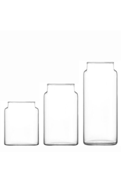 Sensoria Kapaksız Kavanoz 3’lü Kavanoz Top Kapaklı Kavanoz Uyumlu Yedek Kavanoz