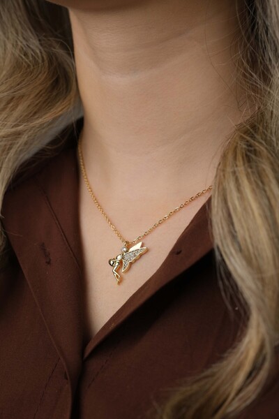 Jack Ferrero Zircon Stone Detailed Women's Necklace