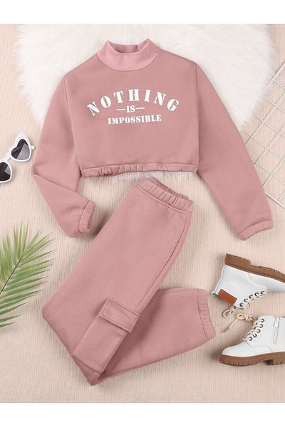 Keywest Παιδικό Nothing Printed Oversize Φούτερ Φούτερ Σετ Φούτερ