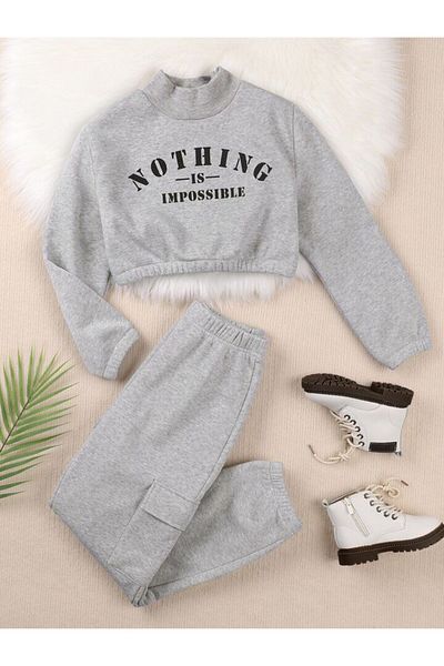 Keywest Παιδικό Nothing Printed Oversize Φούτερ Φούτερ Σετ Φούτερ