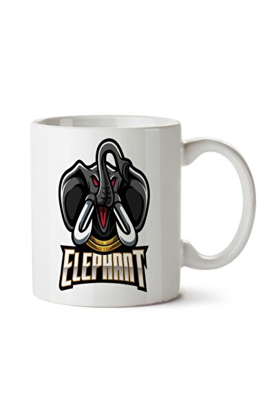 ART HEDİYE كوب مطبوع عليه حروف الفيل على الجانبين