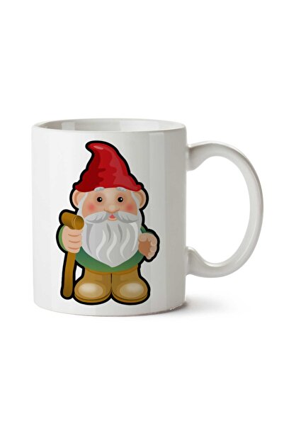 ART HEDİYE كوب Gnome-PNG-Clipart مطبوع على الجانبين