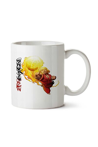 ART HEDİYE كين ماسترز - كوب بطبعة ستريت فايتر على الجانبين