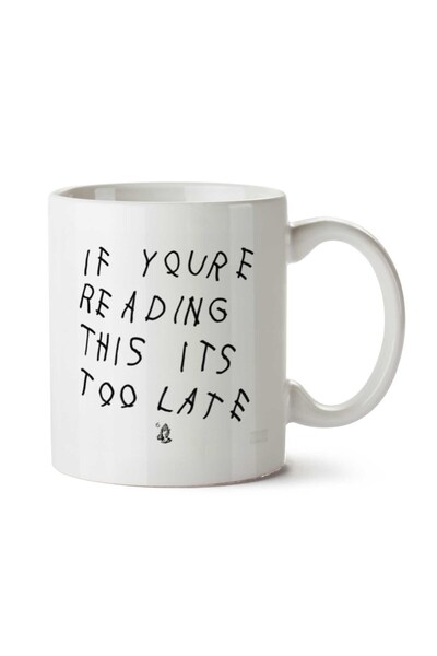 ART HEDİYE كوب مطبوع عليه نص دريك على الجانبين