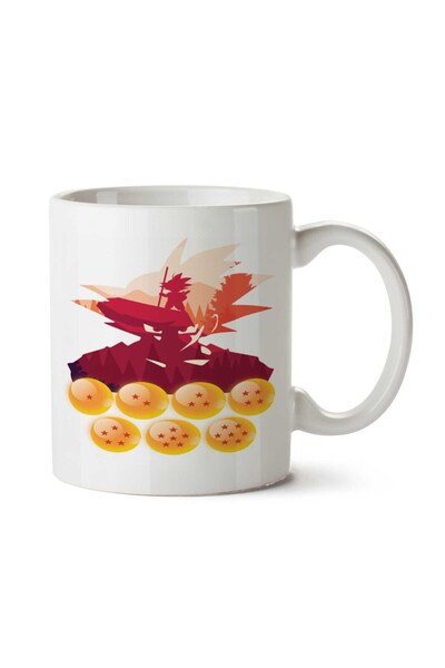 ART HEDİYE كوب Esferas do Dragão مطبوع على الجانبين