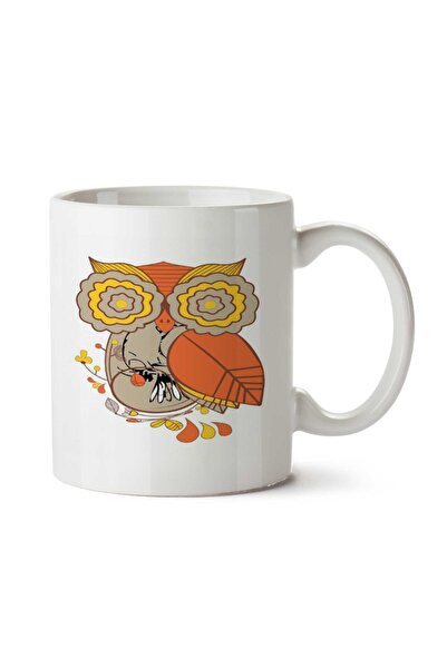 ART HEDİYE كوب Coruja00 مطبوع على الجانبين