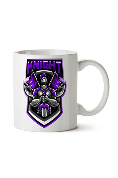 ART HEDİYE كوب مطبوع عليه شعار Knight Game على الجانبين
