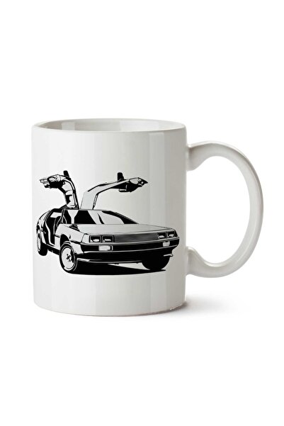 ART HEDİYE كوب Delorean Back To The Future مطبوع على الجانبين