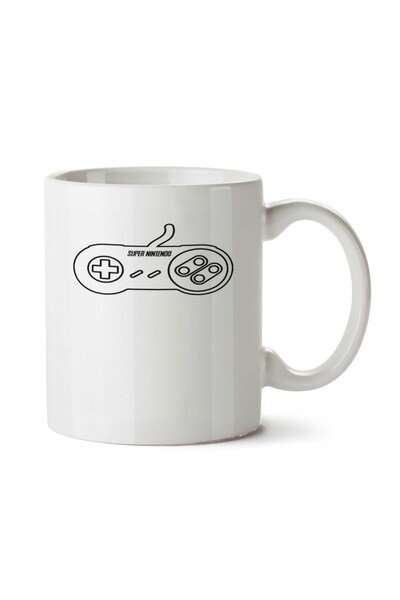 ART HEDİYE كوب كونترول سوبر نينتندو مطبوع على الجانبين