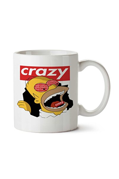 ART HEDİYE كوب هومر كريزي سيمبسون مطبوع على الجانبين