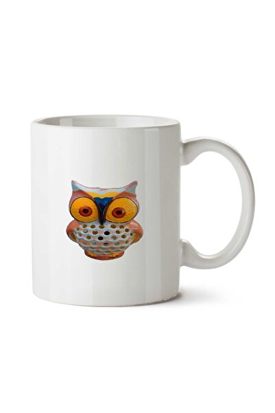 ART HEDİYE كوب مطبوع على الجانبين من Hoot Owl
