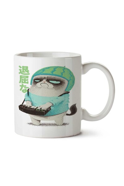 ART HEDİYE كوب مطبوع على الوجهين من Grumpy Cat