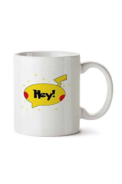 ART HEDİYE كوب مطبوع على الجانبين من Hey Pikachu