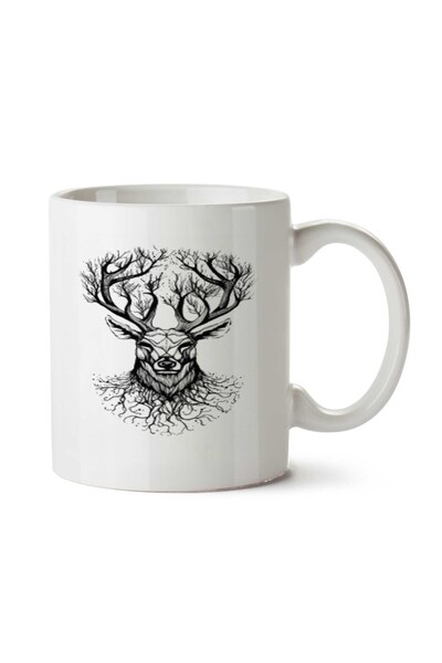 ART HEDİYE كوب ESCUDO MEDIEVAL مطبوع على الجانبين