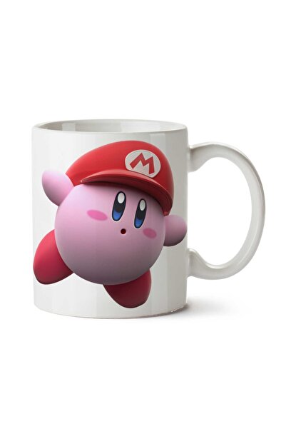 ART HEDİYE كوب كيربي-PNG-Picture Mario مطبوع على الجانبين