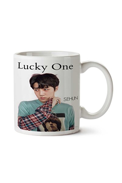 ART HEDİYE كوب مطبوع على الجانبين من EXO Lucky One (Sehun)