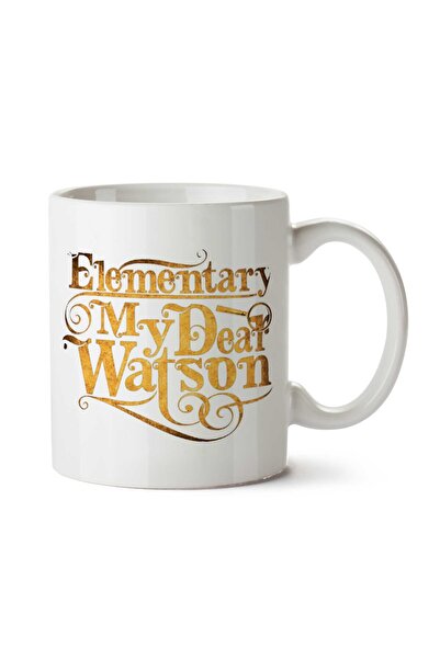ART HEDİYE كوب إليمنتاري ماي دير واتسون شيرلوك هولمز مطبوع على الجانبين