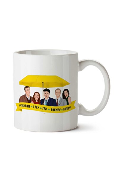 ART HEDİYE كوب مطبوع عليه شخصيات "How I Met Your Mother" على الجانبين