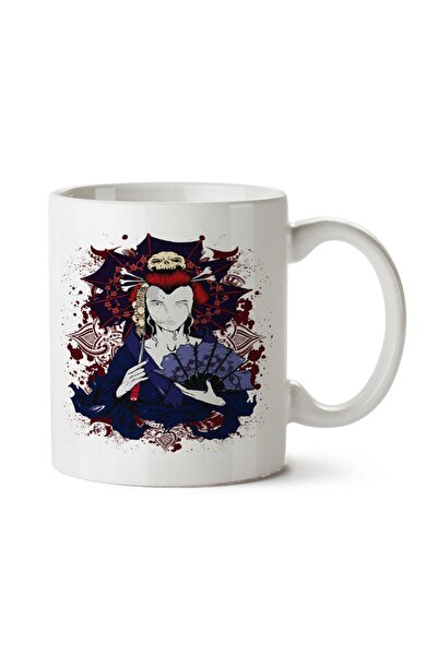 ART HEDİYE كوب Gueixa Samurai مطبوع على الجانبين